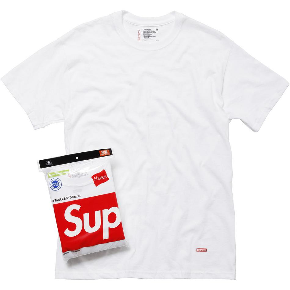 White Supreme Hanes® Tagless Tees (3 Pack) Accessories | Supreme 439AP